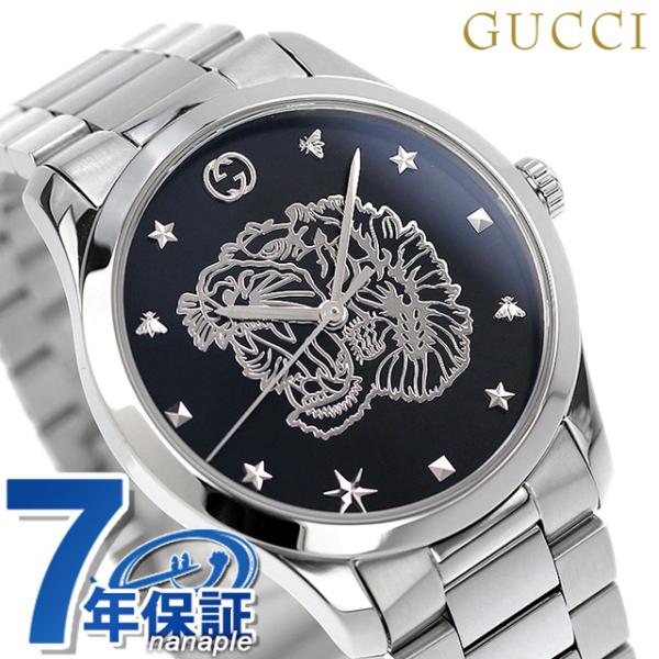 6日は全品5倍に 10倍でポイント最大22倍 グッチ 時計 メンズ レディース 腕時計 虎 タイガー Ya Gucci G Timeless 腕時計 ブラック 腕時計のななぷれ 通販 Paypayモール