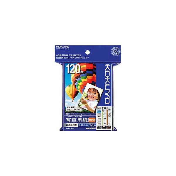 コクヨ】OA用紙 IJP写真用紙 高光沢【KJ−D12L−120 L判 120枚入 