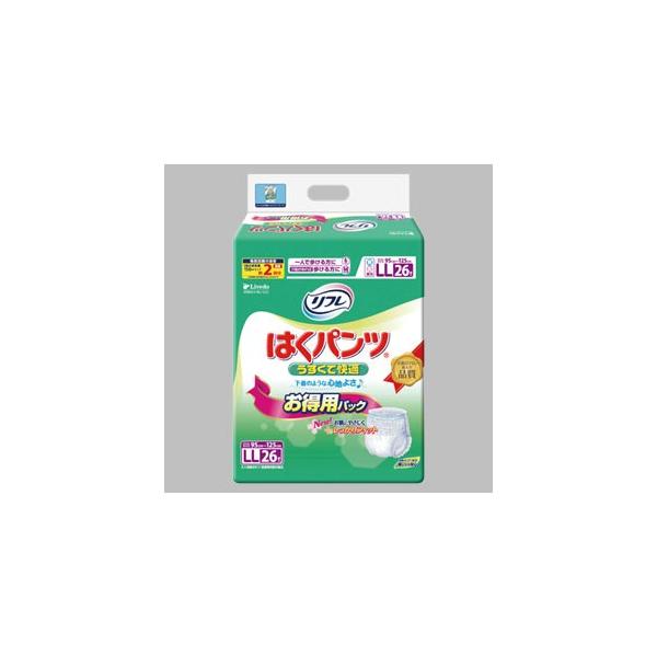 他サイト： 【リブドゥ】紙パンツ リフレ はくパンツうすくて快適お徳用パック【#16559 LL 26枚】の商品画像