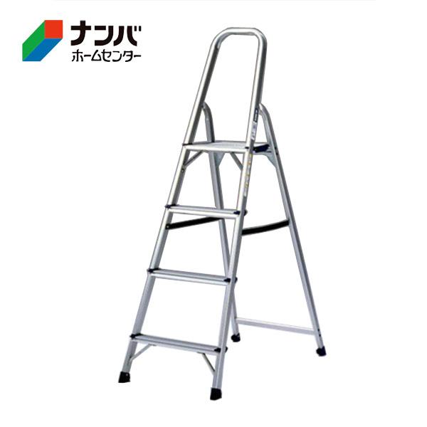 新品 ALINCO/アルインコ 上わく付踏台 LL-110E 全高163㎝ 天板高さ107㎝ 脚立 札幌 西岡店 ALINCO（アルインコ） 【アルインコ】手摺付薄型踏み台 110cm 4段 上