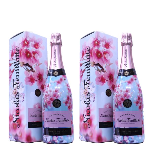 【カートン入2個】日本の桜をモチーフにした限定ボトル　ニコラ・フィアット ロゼファースト ブルーム オブ “SAKURA”（さくら） 12度　750ml