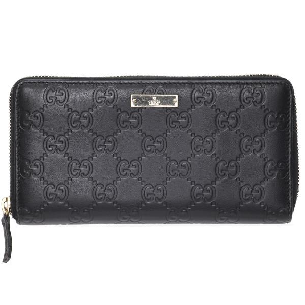 グッチシマ グッチ GUCCI ラウンドファスナー長財布 307980 メタルバー