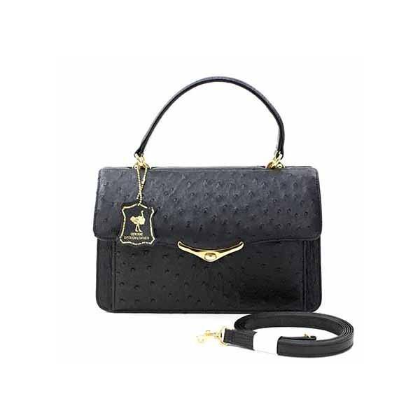 オーストリッチ 2WAYハンドバッグ : なんでも鑑定局ヤフーショップ