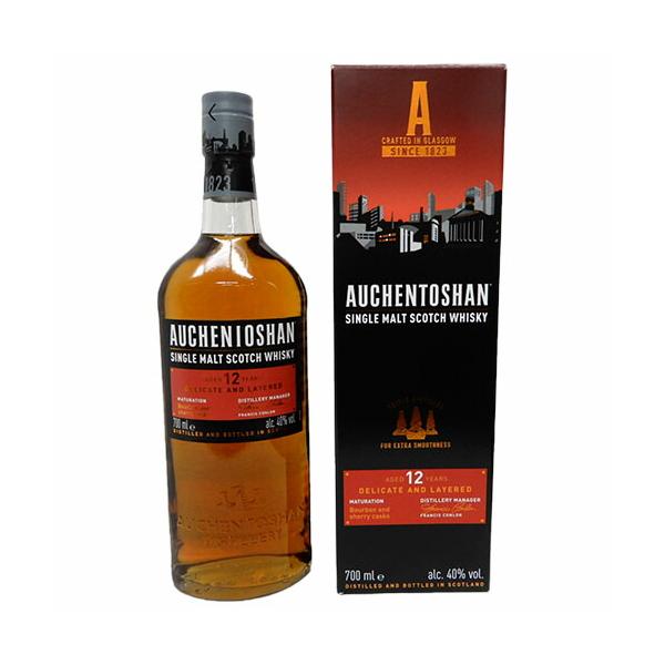 ローランドモルトの名門、伝統製法3回蒸留 オーヘントッシャン12年 40