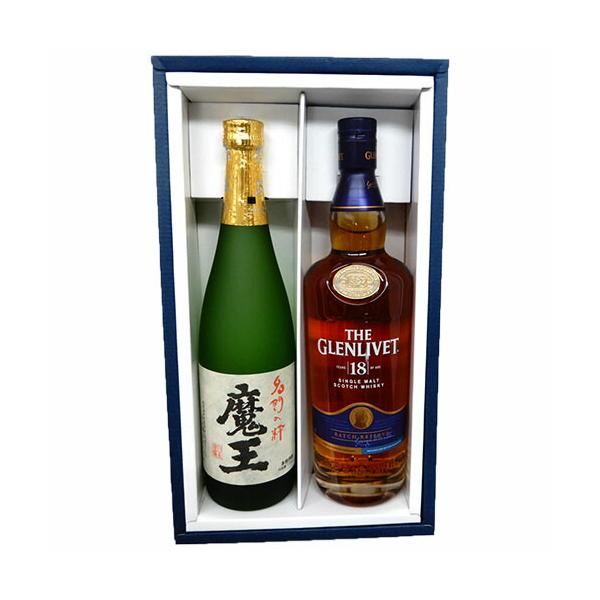 高級ギフトセット 魔王 720ml グレンリベット18年 700ml ※【送料無料