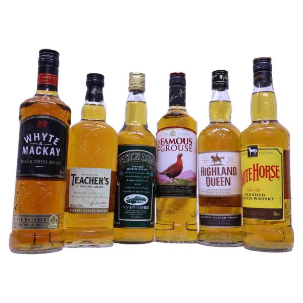 フェイマスグラウス、ティーチャーズ12年旧ボトル２本セットです。 飲み比べウイスキー700ml×6本セット ホワイトホース、フェイマス