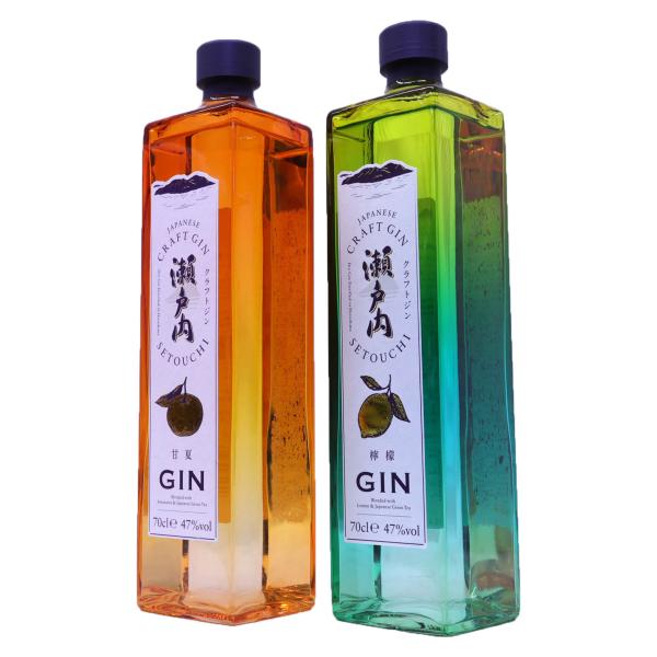 瀬戸内クラフトジン2種2本セット 檸檬(レモン)ジン47度700ml 瀬戸内クラフトジン2種2本セット 檸檬(レモン)ジン47度700ml