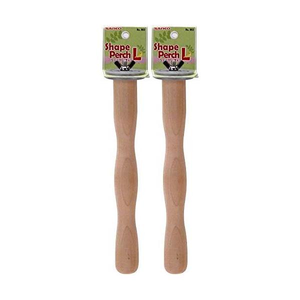 ◆商品名：SANKO シェイプパーチ L×2本説明一定の太さのとまり木は足への刺激が乏しくなりがちです。握力の強化になる楽しいウェーブ形状のパーチ。