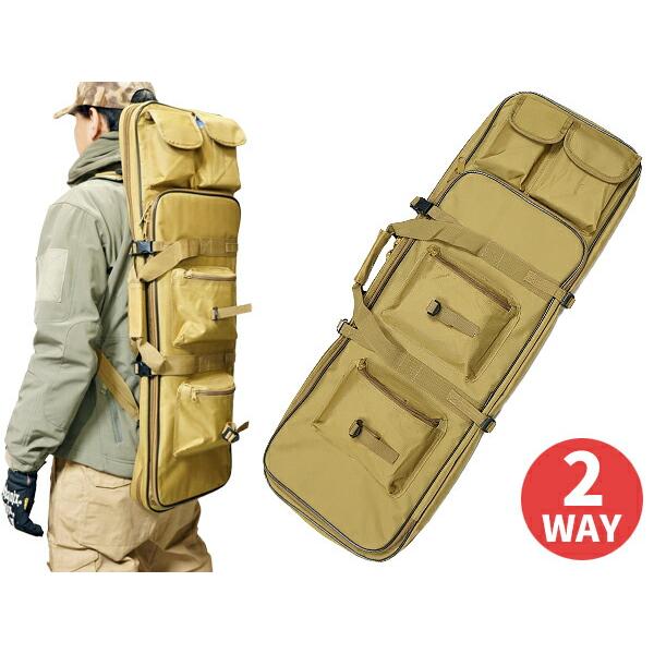 ダブル ガンケース GEN2 Mサイズ80cm & 60cm KH(カーキ