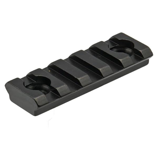 METAL 製 M-LOK 専用 20mm レイルセクション 5スロット アルミ合金 製 BK ブラック