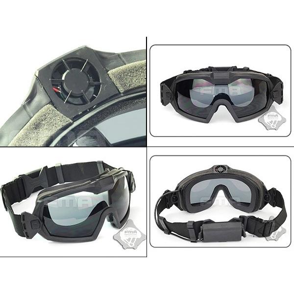 サバゲー ゴーグル FMA 製 タクティカル セーフティ 曇り防止ファン