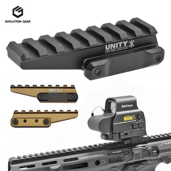 EVOLUTION GEAR製】 UNITY TACTICAL タイプ FAST OPTIC RISER マウント