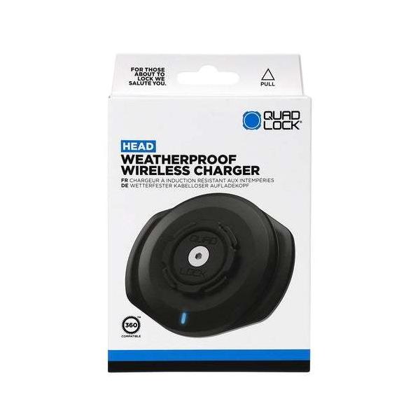 Quad Lock 　バイク用　ワイヤレス充電ヘッド QUAD LOCK LOCK(クアッド ロック) IP66防水防塵 ワイヤレス充電