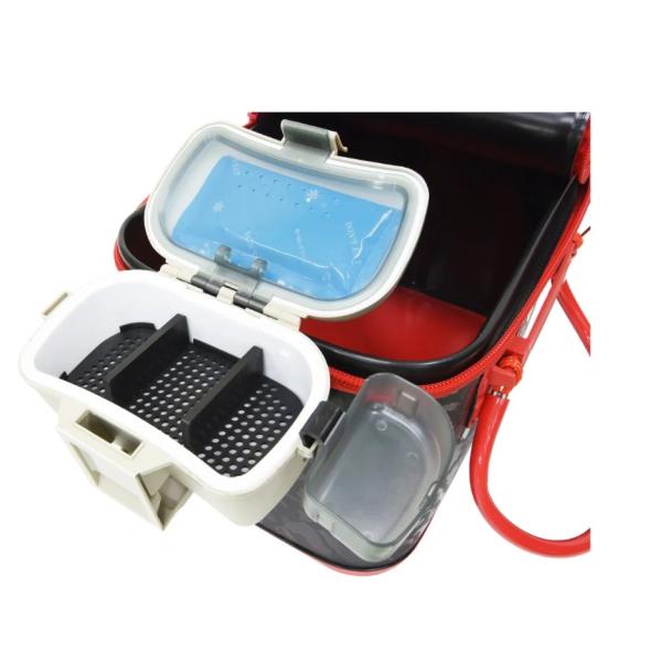 ツケエが長持ち。断熱材入りのエサバケツにフカセ釣りに特化した機能をプラス断熱材入りの簡易密封型エサバケツで、夏場の高温下でも内部の温度上昇を抑えてツケエを新鮮な状態でキープ釣研独自の機能を備えた簡易密封型エサバケツです。ツケエの鮮度にこだわ...