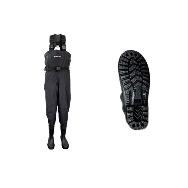 4層透湿防水素材採用ウェーダー。充実の機能と性能でアングラーを心強くサポート。透湿性に非常に優れた4層透湿防水素材を採用防水性はもちろん高い透湿性を誇る素材を採用することにより、長時間の釣行でも蒸れにくく、快適な状態をキープします。充実の機...