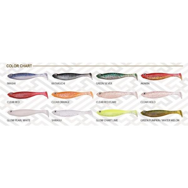 タフったらこれ！鬼釣れシャッドテールワーム。ハゼドンシャッドSWは、ロックフィッシュやフラットフィッシュ、シーバスなど、ソルトターゲットが好むベイトフィッシュの波動に近い、ナチュラルタイトアクションのシャッドテールワーム。超薄肉設計のシャッ...