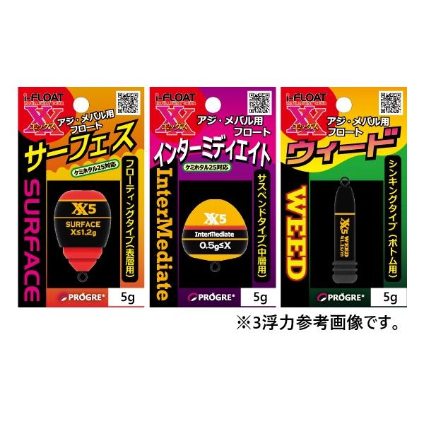 サイズ：5g, 10g, 15g浮力：サーフェス、インターミディエイト、ウイード内容量：1個入り釣り場：ショアからのアジング、メバリング、ロックフィッシュゲーム等ライトゲーム全般対象魚：アジ、メバル、ロックフィッシュ、他主材質：ABS付属品...