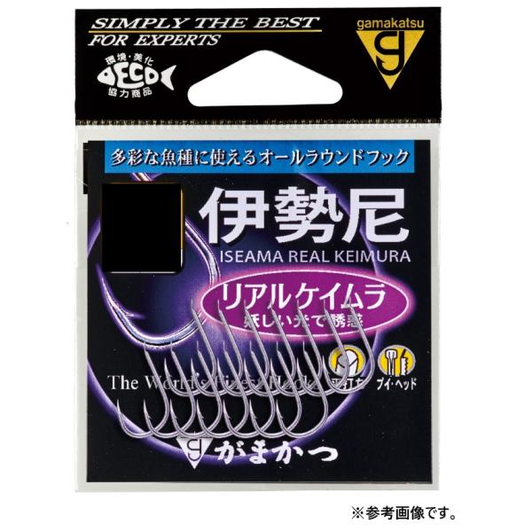 軸太でしっかりした鈎です。鈎先は鋭く少し内向きで、外れにくくなっています。どんな大物が食いついても安心です。