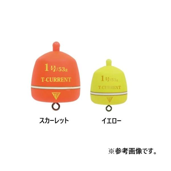 釣研 T-カレント カン付き (潮乗りに特化したスルスルスルルー対応大型カン付きウキ) (爆買)