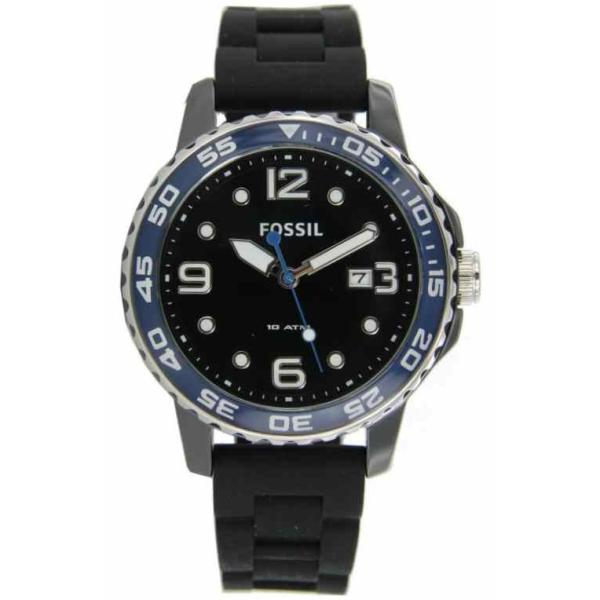 フォッシル 腕時計 Fossil メンズ Ce5004 Case Ceramic 専門店 Silicone Strap Watch