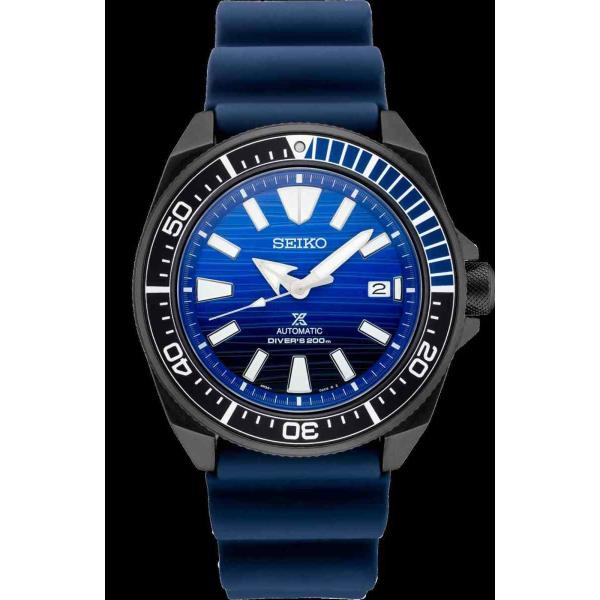 seiko prospex srpd09 special edition blue silicone automatic divers watch