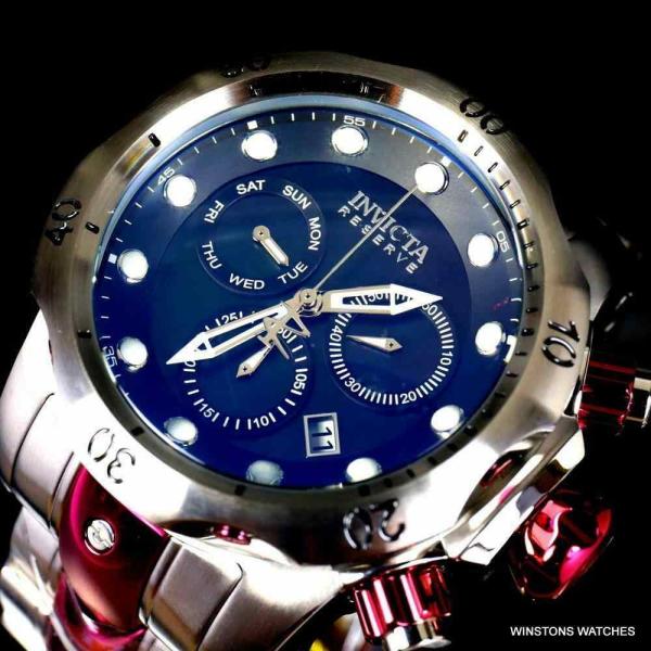 インビクタ 腕時計 Invicta Reserve Venom ベノム Black Mop Burgandy Stainless Steel Swiss 52mm Watch New インヴィクタ