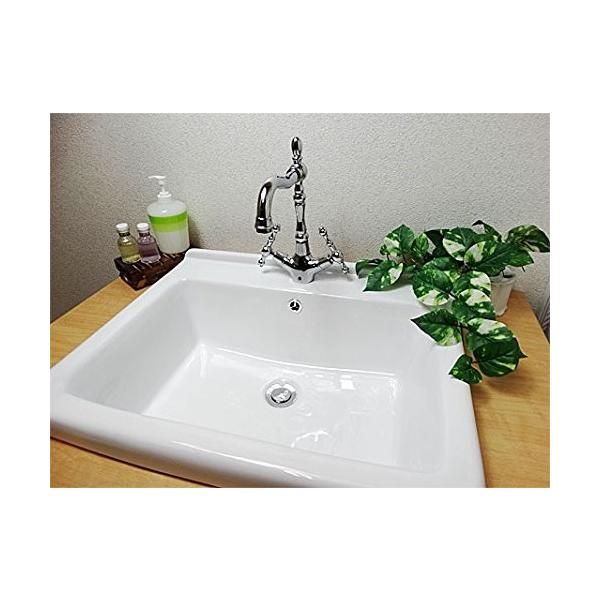 スクエア 世田谷セレクション 埋め込み 洗面ボウル 陶器 陶器 スクエア Ink h 埋め込み オーバーカウンタータイプ 幅60cm