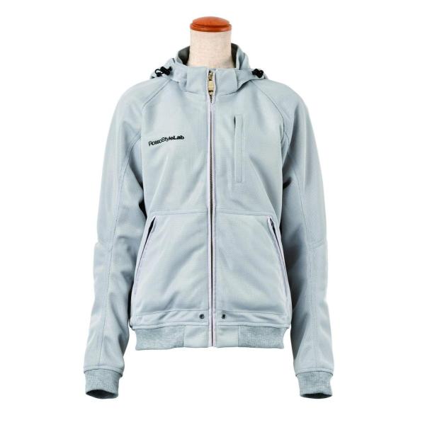 ロッソスタイルラボ Rosso Stylelab バイク用ジャケット レディース M メッシュジャケット フーデッド Roj 新作 大人気 ライトグレー