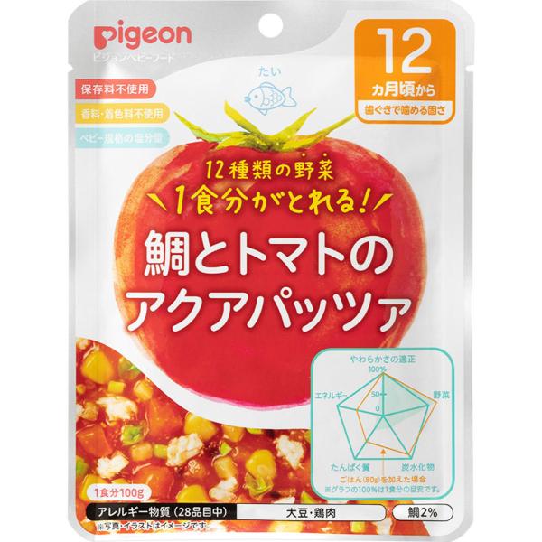◆食育レシピ野菜 鯛とトマトのアクアパッツァ 100g