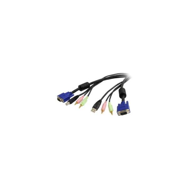 1.8m USB / VGA / I[fBI }CN ̌^KVM PCؑ֊pP[u 񂹏i