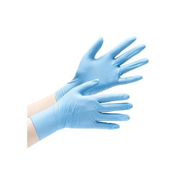 他サイト： ニトリル手袋 加硫促進剤不使用 ベルテ728 S ブルー パウダーフリー 100枚入 VERTE-728-S 目安在庫=○の商品画像