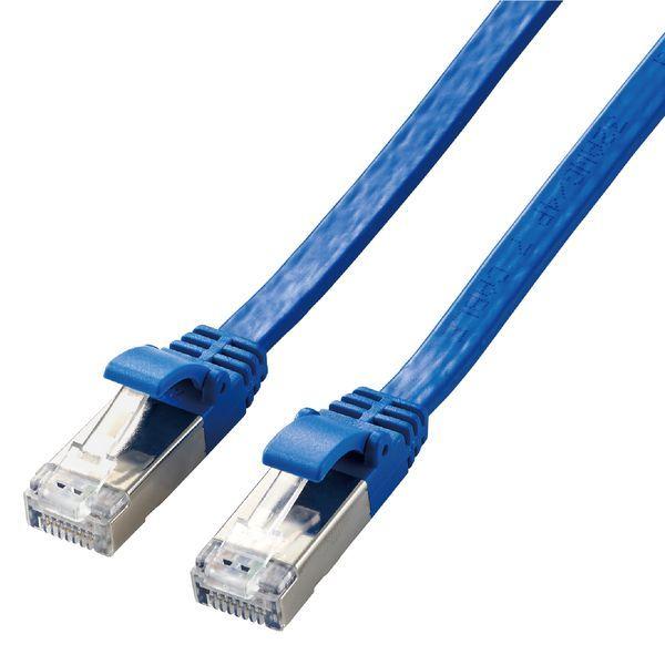 LAN�P�[�u�� Cat7 ���� �t���b�g 3m 10�M�K�r�b�g LD-TWSF/BU3 ���[�J�[�݌ɕi