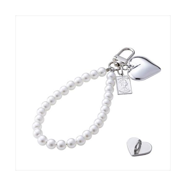 【パールビーズの上品な輝きがエレガントさを添えるチャームストラップです。ハートチャームとパールビーズのシンプルな組み合わせで、どんなスマホケースにも自然になじみます。指を通して使える設計で、スマホの落下】 検索キーワード:エレコム|ELEC...