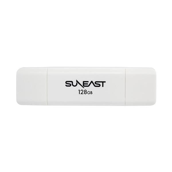 正規代理店 SUNEAST 128GB USBメモリ Type-C Type-A 両搭載タイプ USB3.2 フラッシュメモリ キャップ スマホ データ移行 バックアップ 写真保存 iphone Android