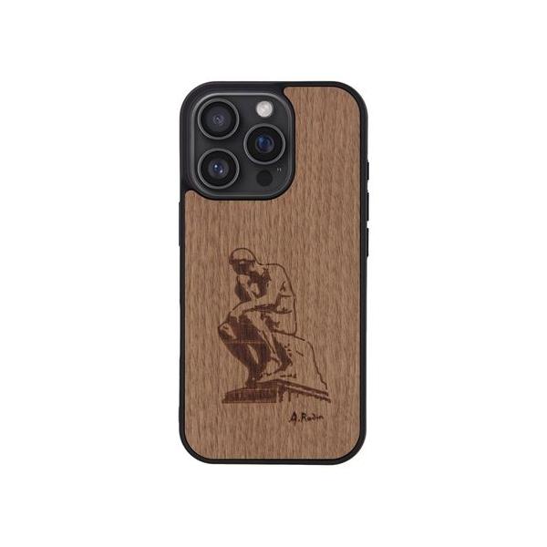 MagSafe対応天然木ケース for iPhone 16 Pro 考える人 取り寄せ商品