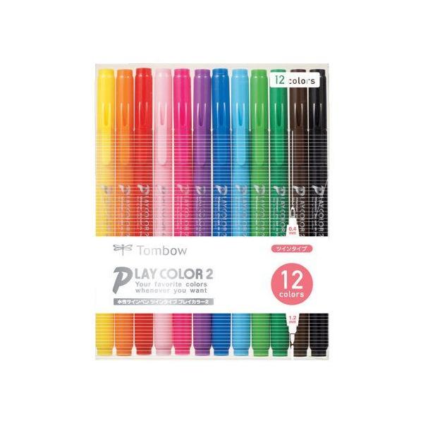 トンボ鉛筆 水性サインペンTP 12Cパック 取り寄せ商品 : ナノズ