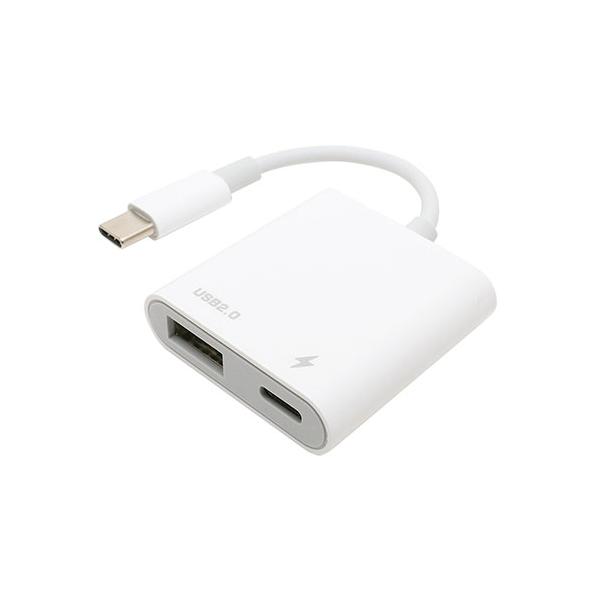 【スマホ/タブレットにUSB機器をつなぐ! 充電しながら使える充電ポート搭載】 検索キーワード:ミヨシ サーバー本体|サーバー ラックマウント メーカー型番:SAD-CH04/WH SADCH04/WH