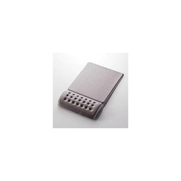 エレコム マウスパッド 低反発 COMFY リストレスト 一体型 ソフトな操作面タイプ グレー グレー┃MP-095GY