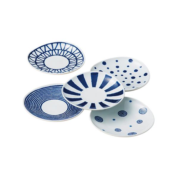 他サイト： 藍玉取皿5枚揃 取り寄せ商品の商品画像