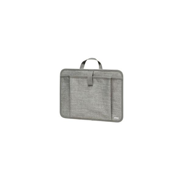 【ミーティングチェアや机の横に取り付けれるクロムブックや資料を入れれる収納ケース。】 検索キーワード:サンワサプライ|SANWA SUPPLY ファニチャー|パソコンチェアー メーカー型番:BAG-SCLSD1GY BAGSCLSD1GY