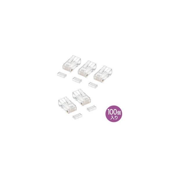 RJ-45�R�l�N�^(�P���p) 100���� ADT-RJ45-100SN ���[�J�[�݌ɕi