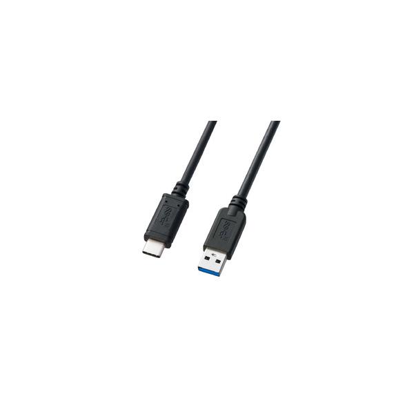 KU31-CA05 USB3.1 Gen2 Type C-A�P�[�u��(�u���b�N�E0.5m) ���[�J�[�݌ɕi