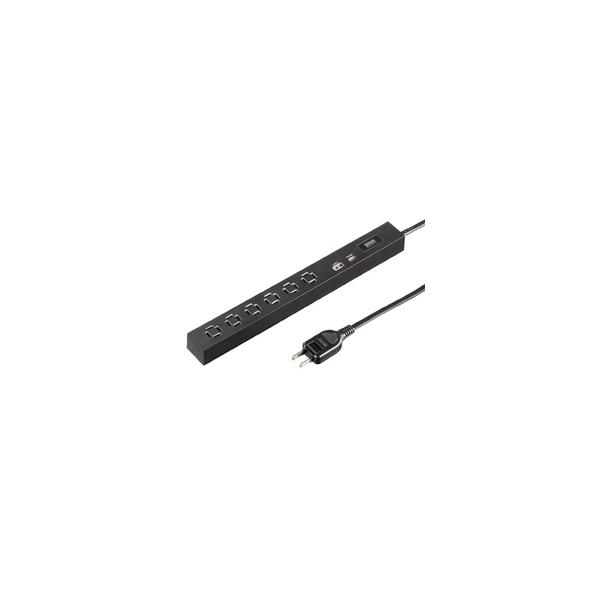 【縦横間自在に差し込めるユニークな6個口設計。USBPD充電機能搭載で、スマートに電源を確保できる。1.5m。ブラック。】 検索キーワード:サンワサプライ|SANWA SUPPLY ファシリティ関連|電源タップ メーカー型番:TAP-SLI...