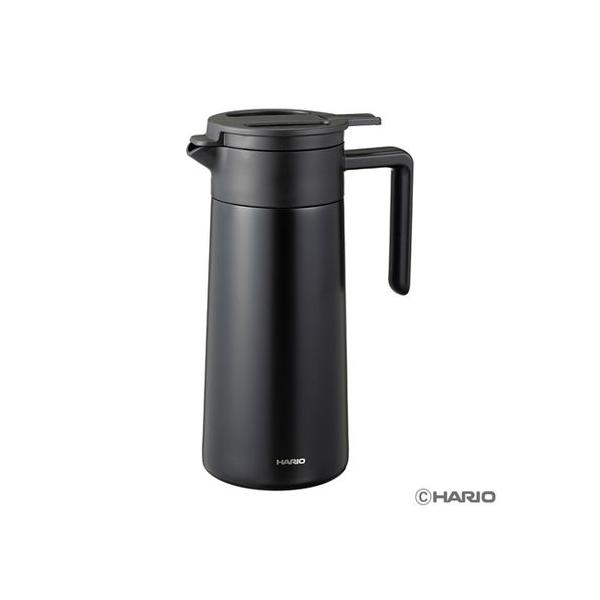 【セラミックコーティング 真空二重保温ポット 800mL ブラック CHP-800-B】 検索キーワード:HARIO キッチン用品|保温・卓上ポット メーカー型番:68-5182-11 68518211