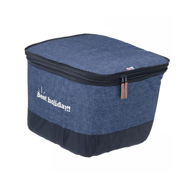 他サイト： 川住製作所 2段式 前カゴカバー(厚手タイプ)デニムネイビー KW-555NV 取り寄せ商品の商品画像