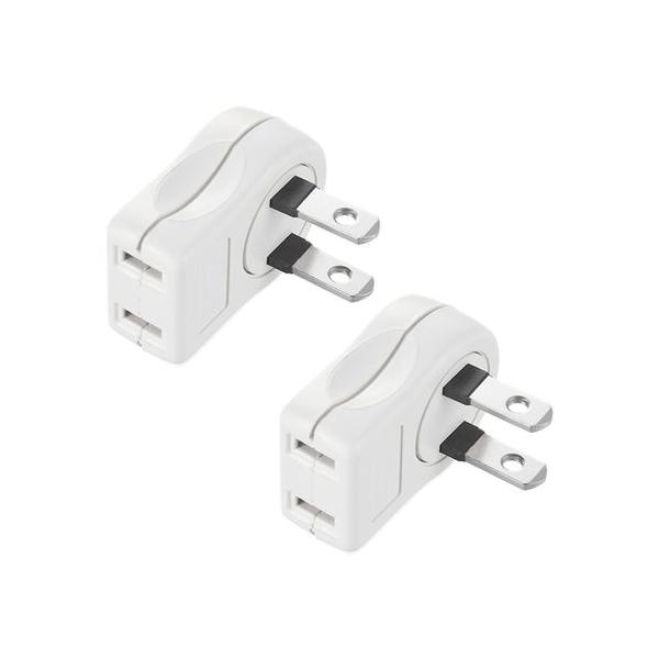 他サイト： L字型コンセントタップ 2個組 1010029  目安在庫=△の商品画像