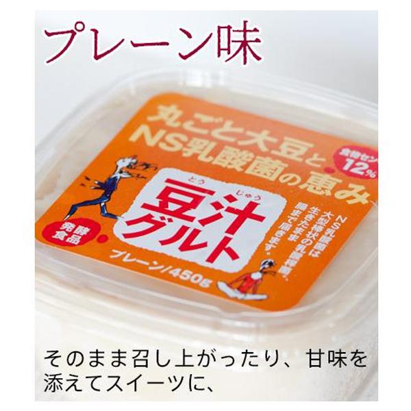 豆汁グルト プレーン味 丸ごと大豆の発酵食品 450g×4個セット メーカー直送 同梱不可 クール便 乳酸菌 腸活