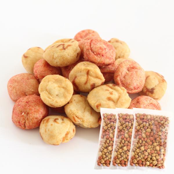 南風堂の人気商品「いかピー」と「えびピー」をミックスにしました。刻みいかと海老粉をふんだんに使用した豆菓子を熱風ロースターでサクサクに焼き上げました。味付けはシンプルな塩味ですが、生地に巻き込んだイカとエビが深い旨味と味わいを醸し出していま...