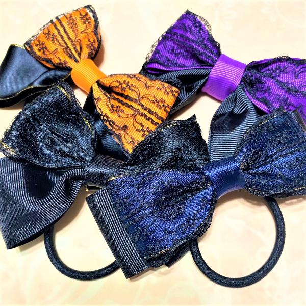 【266】 ハンドメイド　リボン　ヘアゴム 266* ハンドメイド リボン ヘアゴム