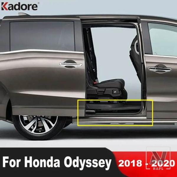 並行輸入品 ホンダ オデッセイ 2018 2019 2020 用 ドアシルスカッフプレートカバートリム ステンレス製 ウェルカムペダルプロテクターガードパッド